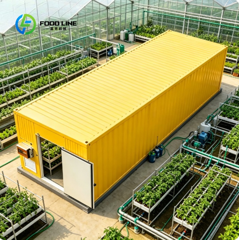 Urban Farming And Urban Agriculture - Modular Smart Grow Container Automatic Planting